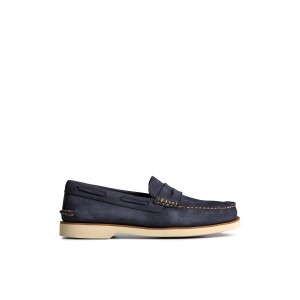 Navy Sperry Authentic Original Double Sole Penny Loafer | XJBIYKC-81